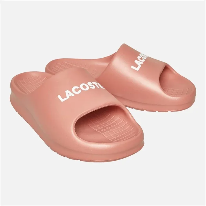 Buy Lacoste Womens Serve Slides 2.0 Pink/White