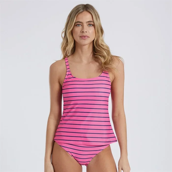 Buy Lagooners Womens Celia Tankini Pink/Navy