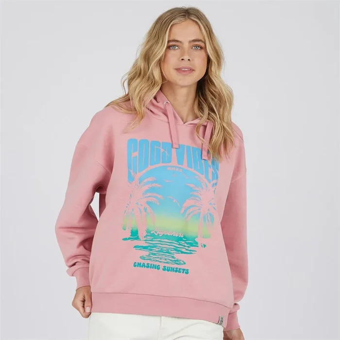 Buy Lagooners Womens Chasing Sunsets Hoodie Pink