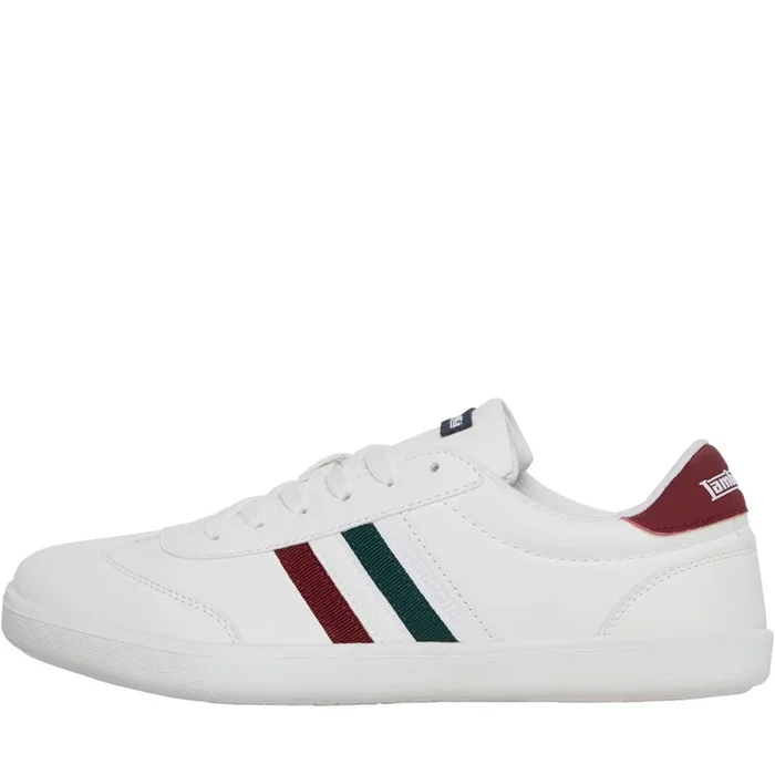 Buy Lambretta Mens Vulkan Trainers White PU