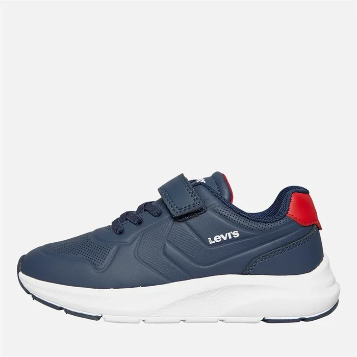 Buy Levi’s Boys Larry J Trainers Navy/Red
