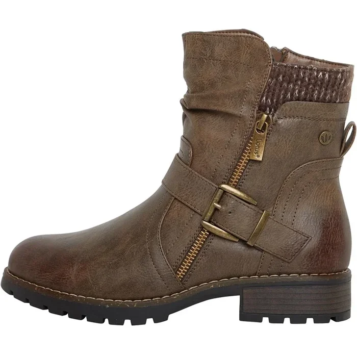Buy Lotus Womens Jemma Boots Taupe