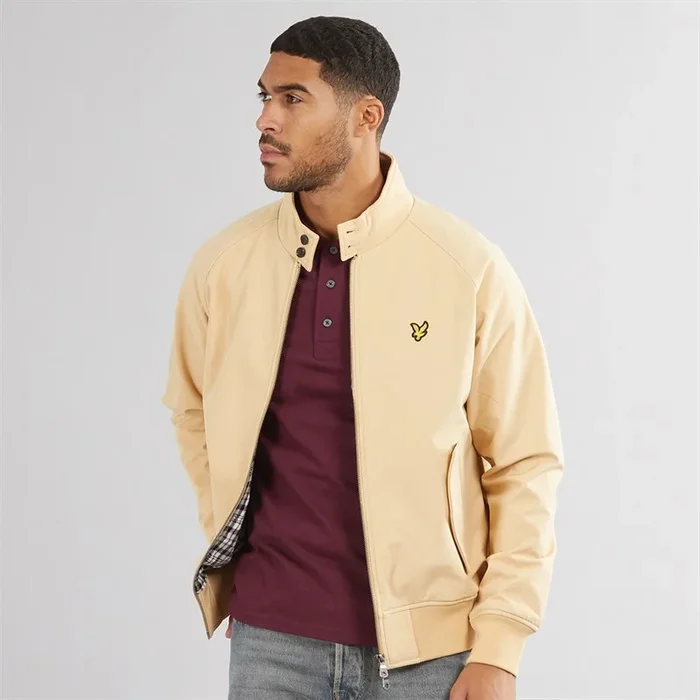 Buy Lyle And Scott Vintage Mens Softshell Harrington Jacket W996 Cairngorms Khaki