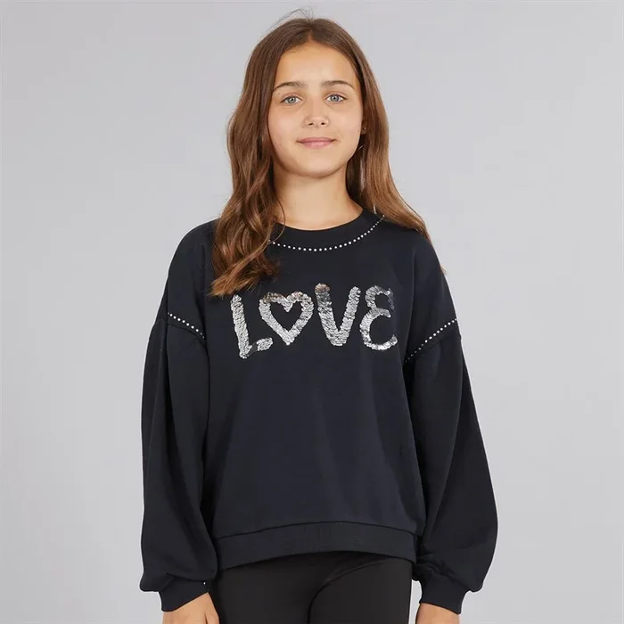 Buy MINOTI Girls Sweatshirt Black