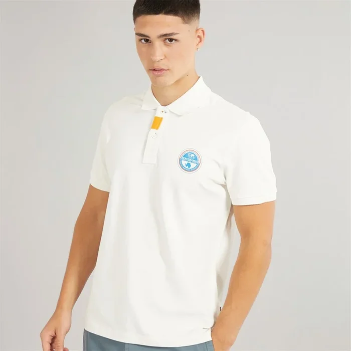 Buy Napapijri Mens Clanis Polo Shirt White Whisper