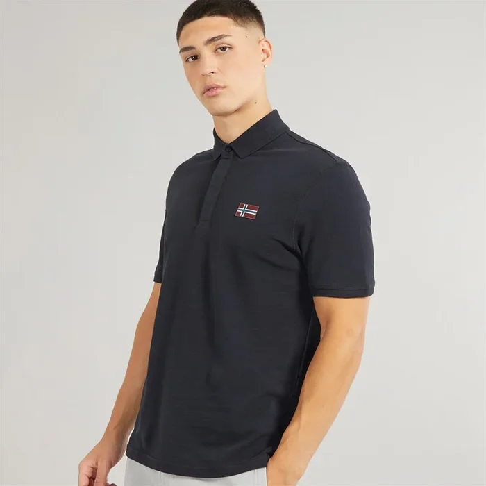 Buy Napapijri Mens Ebea 2 Polo Shirt Black
