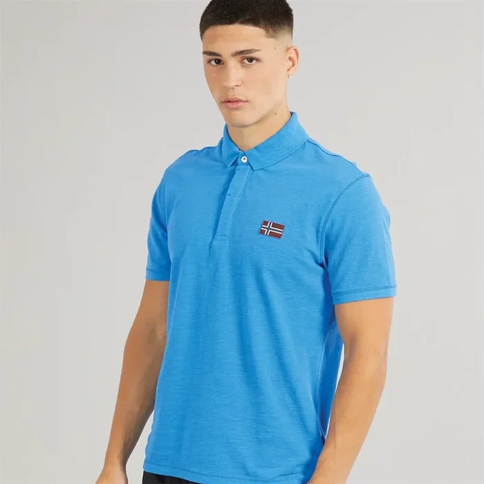Buy Napapijri Mens Ebea 2 Polo Shirt French Blue