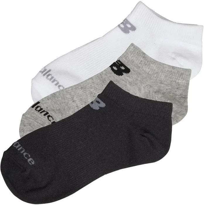 Buy New Balance Junior Three Pack No Show Socks Multi