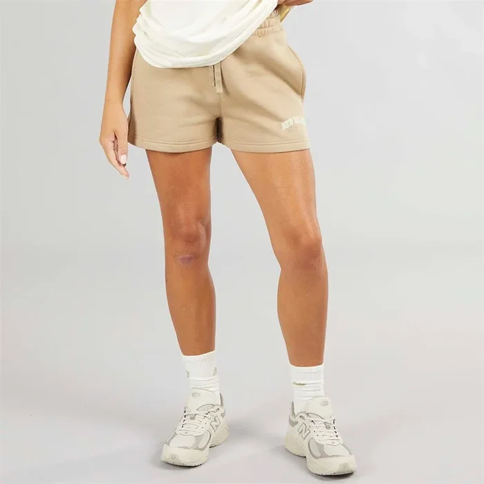 Buy New Balance Womens Varsity Fleece Shorts Stoneware