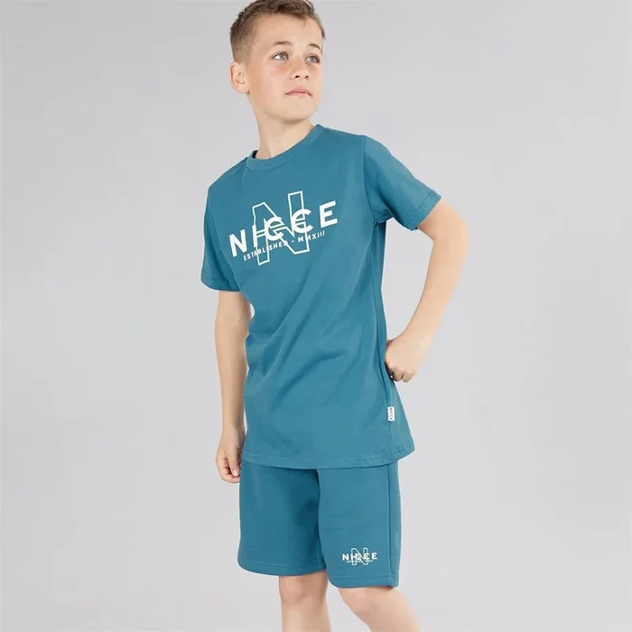 Buy NICCE Boys Cuval T-Shirt And Shorts Co-Ord Set Teal