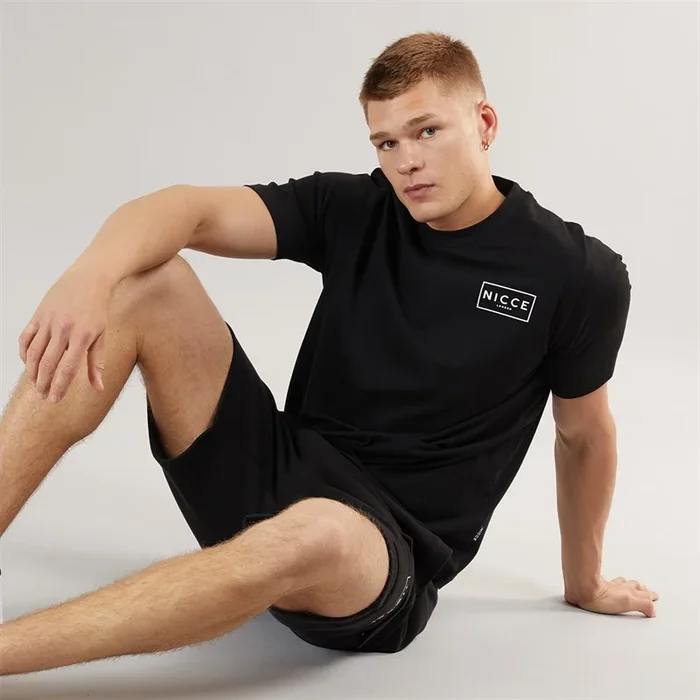 Buy NICCE Mens Tradfri T-Shirt And Shorts Co-Ord Black