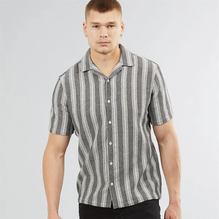 Buy Nordam Mens Zap Short Sleeve Shirt Black