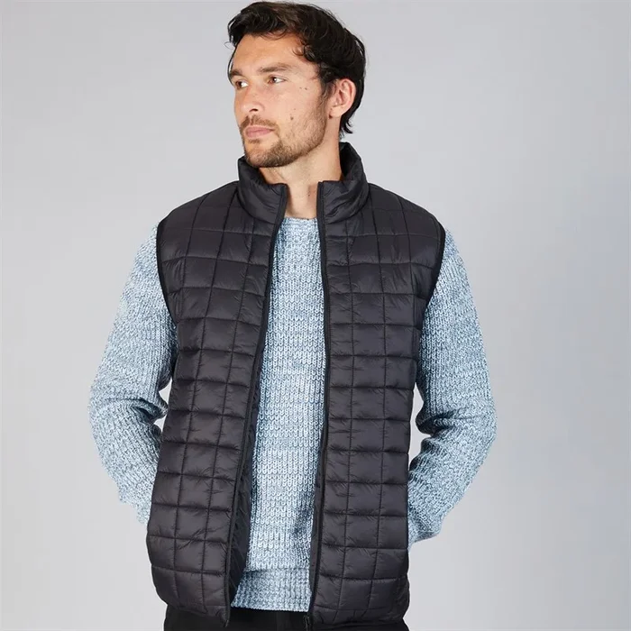 Buy Onfire Mens Quilted Gilet Black