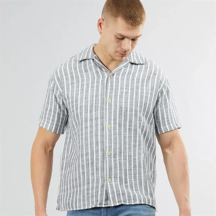 Buy PRODUKT Mens Mads Short Sleeve Shirt Sky Captain