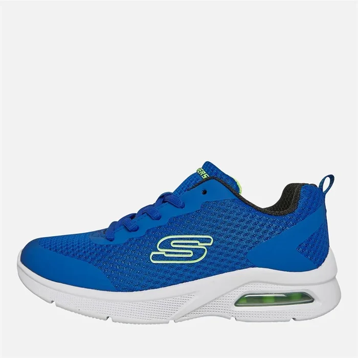 Buy SKECHERS Boys Microspec Max Kaptix Trainers Blue/Lime