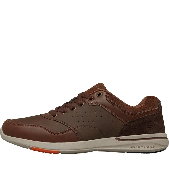 Buy SKECHERS Mens Elent Velago Shoes Brown