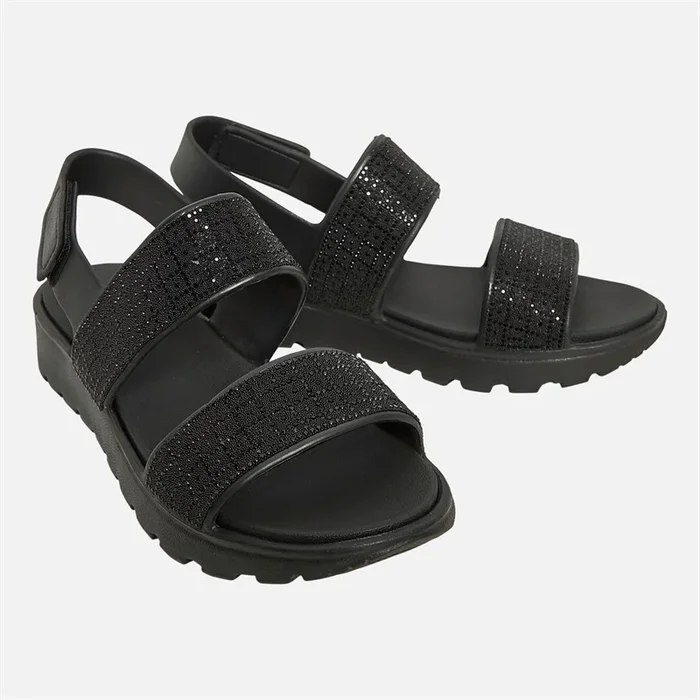 Buy SKECHERS Womens Foamies Footsteps Glam Vibes Sandals Black