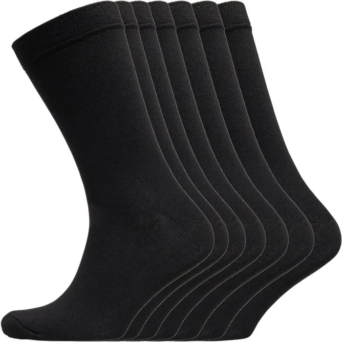 Buy Smith And Jones Mens Franzoni Seven Pack Socks Black