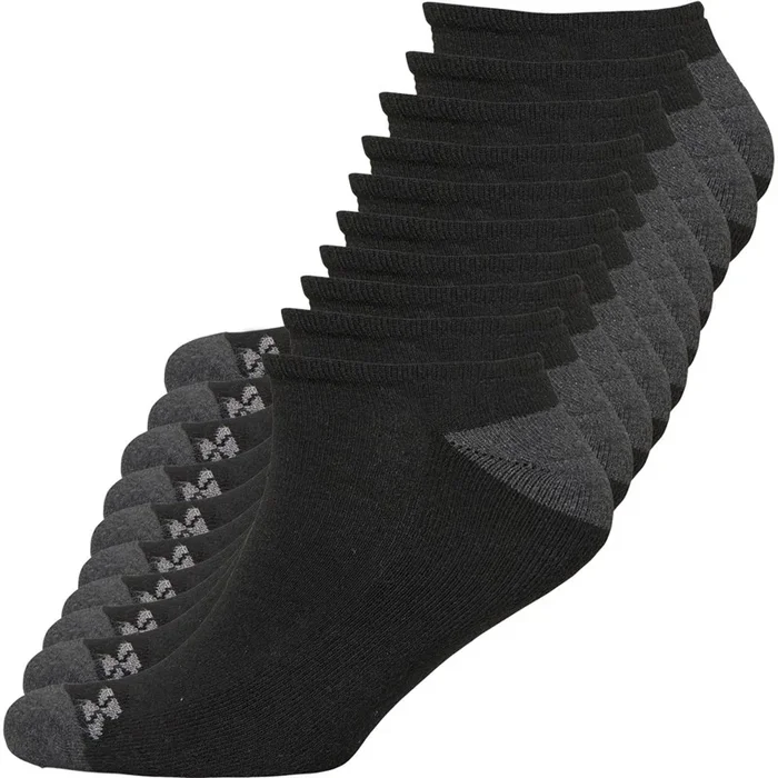 Buy Sport x Fit Mens Ten Pack Cushioned No Show Socks Black