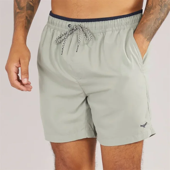 Buy THREADBARE Mens Dawlish Swim Shorts Sage
