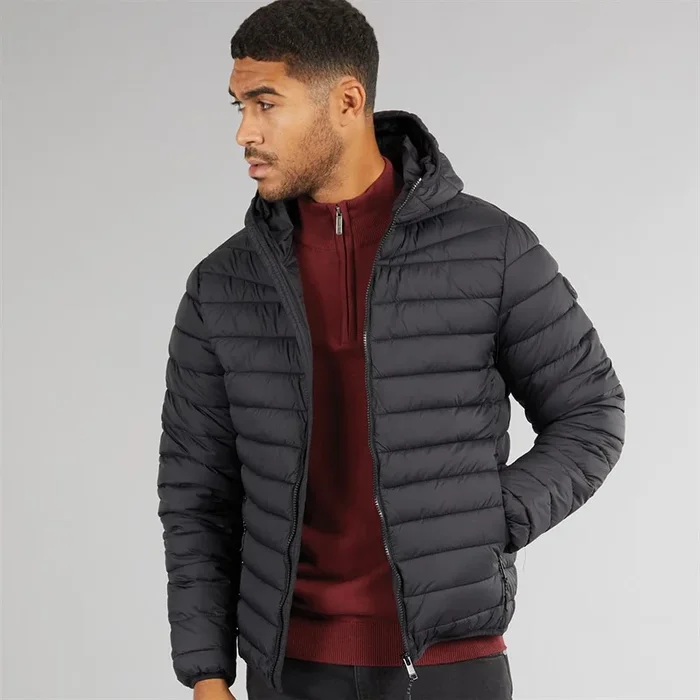 Buy THREADBARE Mens Stat Padded Jacket Black