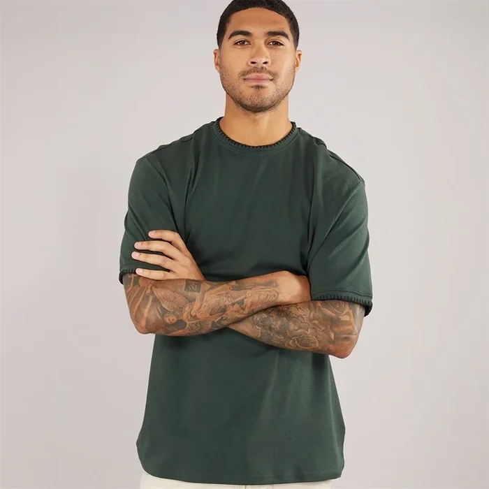 Buy THREADBARE Mens Tri T-Shirt Forest Green