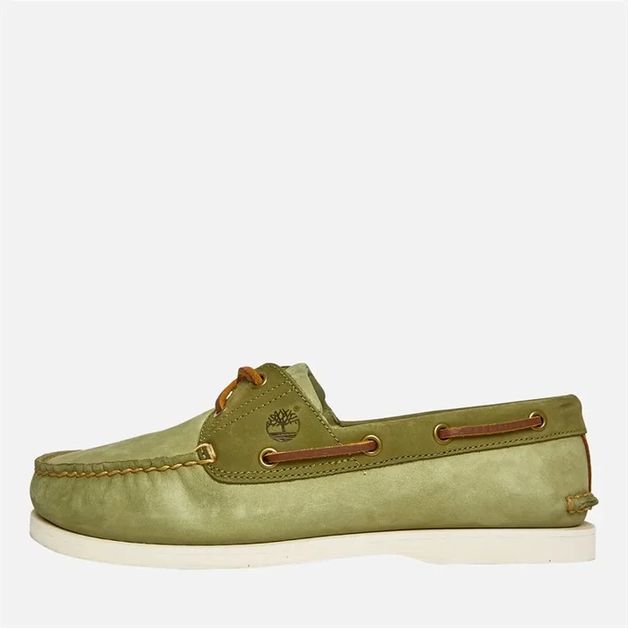 Buy Timberland Mens Classic Leather Boat Shoes Light Green Nubuck