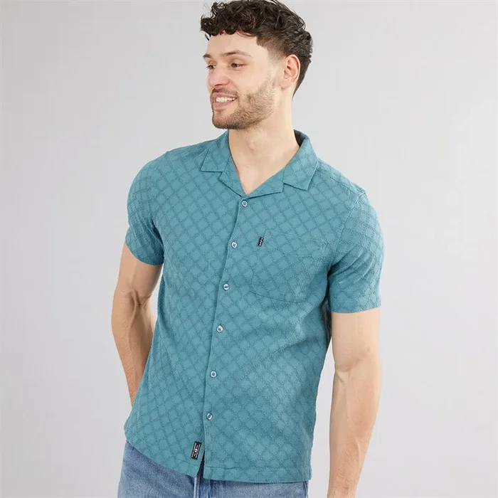 Buy Tokyo Laundry Mens Alavaro Short Sleeve Shirt Teal