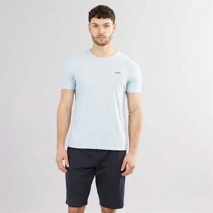 Buy Tokyo Laundry Mens Jaiden T-Shirt And Shorts Lounge Set Blue