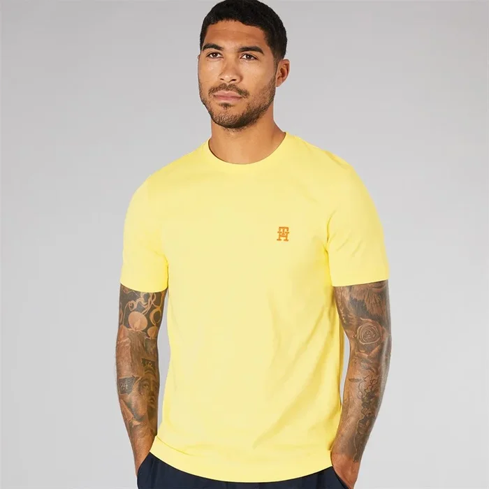 Buy Tommy Hilfiger Mens Monogram T-Shirt Citronella