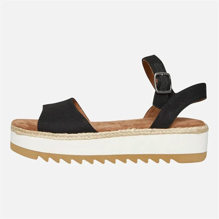 Buy TOMS Womens Naia Ankle Strap Sandals Black