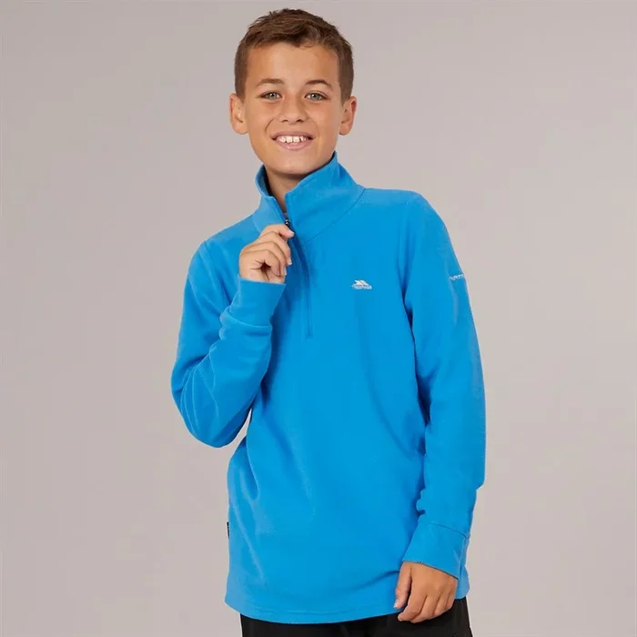 Buy Trespass Junior Boys Masonville 1/2 Zip Micro Fleece Cobalt
