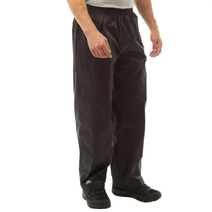Buy Trespass Mens Qikpac Waterproof Over Trousers Black