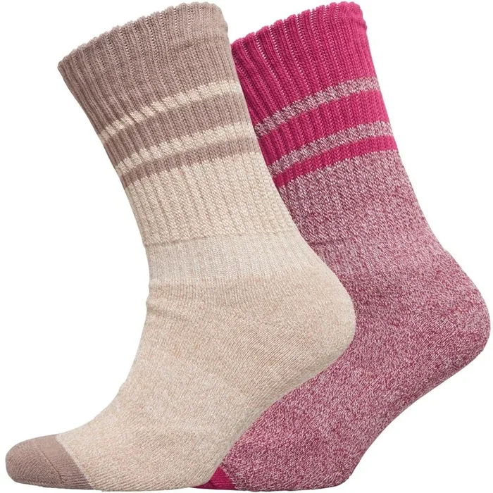 Buy Trespass Womens Hadley Anti Blister Two Pack Boot Socks Grape Wine/Oatmeal