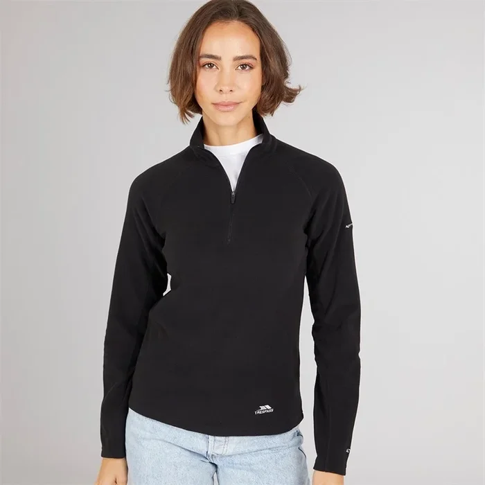 Buy Trespass Womens Shiner 1/2 Zip Micro Fleece Black