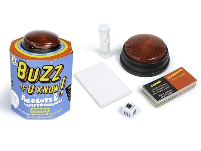 Buzz if You Know Fun Family Game Accents Movies Buzzed Out Christmas Party