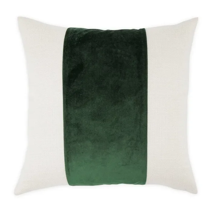 Caleb 21″ Square Throw Pillow, Set of 2 – Cloud/Forest Green