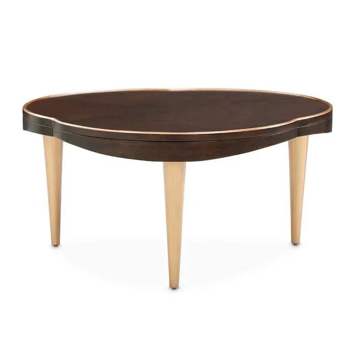 Camellia Field Cocktail Table – Warm Pecan