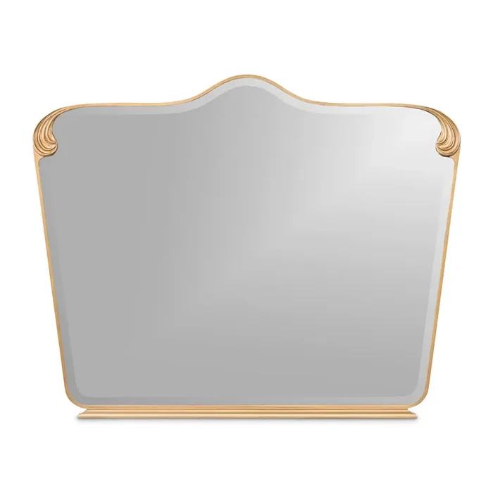 Camellia Field Dresser Mirror – Warm Pecan