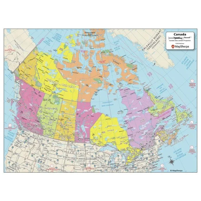 Canada Political Map – Compact
