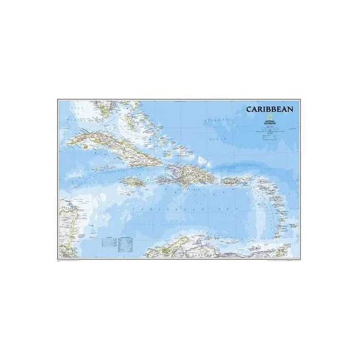 Caribbean NGS Classic Wall Map PAPER