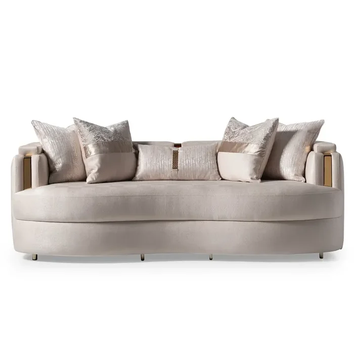 Carmela Sofa – Almond/Gold