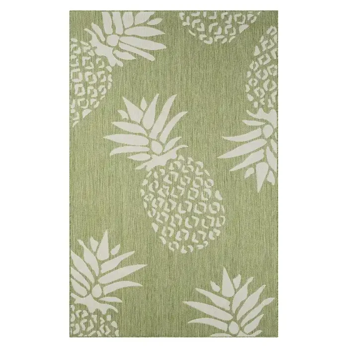Catalina Durable Performance Area Rug Outdoor in Green/Gray, 7‘9″ x 9‘9″
