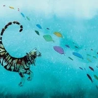 Catherine Rayner Augustus Swimming Limited Edition Giclee Print