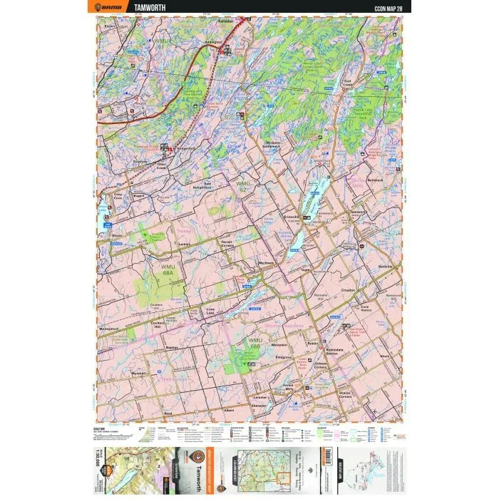 CCON28 Tamworth – Cottage Country Ontario Topo Map