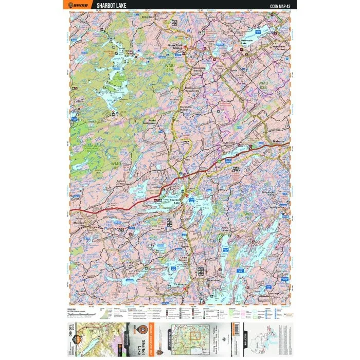 CCON43 Sharbot Lake – Cottage Country Ontario Topo Map