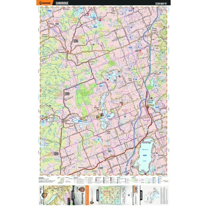 CCON87 Sundridge – Cottage Country Ontario Topo Map