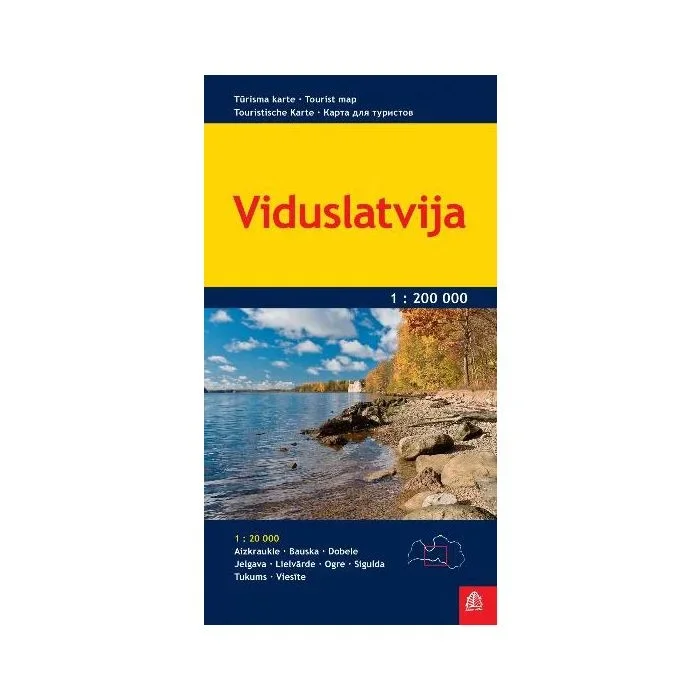Central Latvia Jana Seta Tourist Map