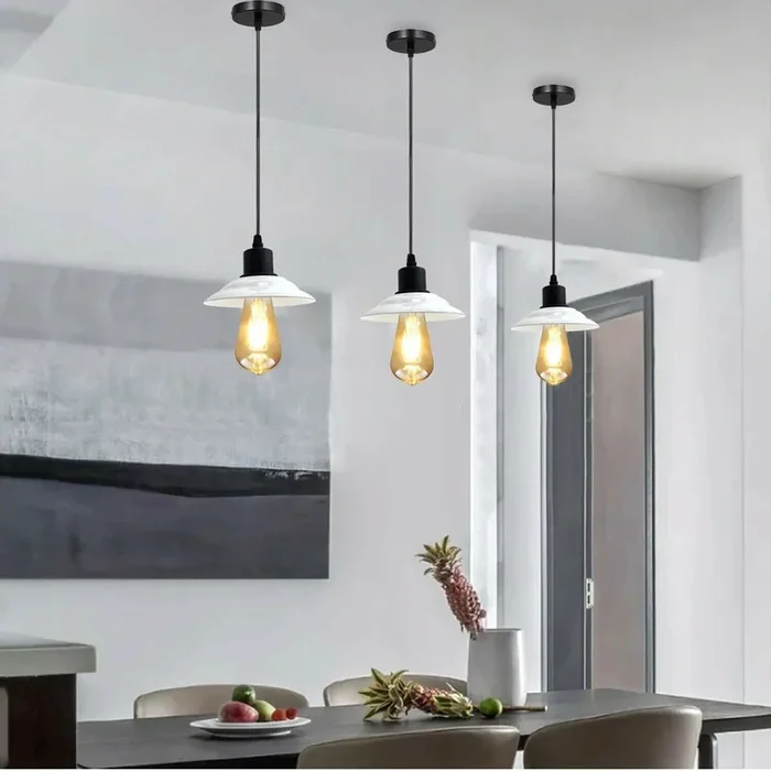 Ceramic Lamp Shade Cafe Hanging Ceiling Pendant Lighting ~3059
