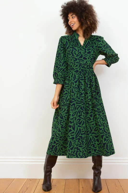 Charborough 3/4 Sleeve Cord Dress
